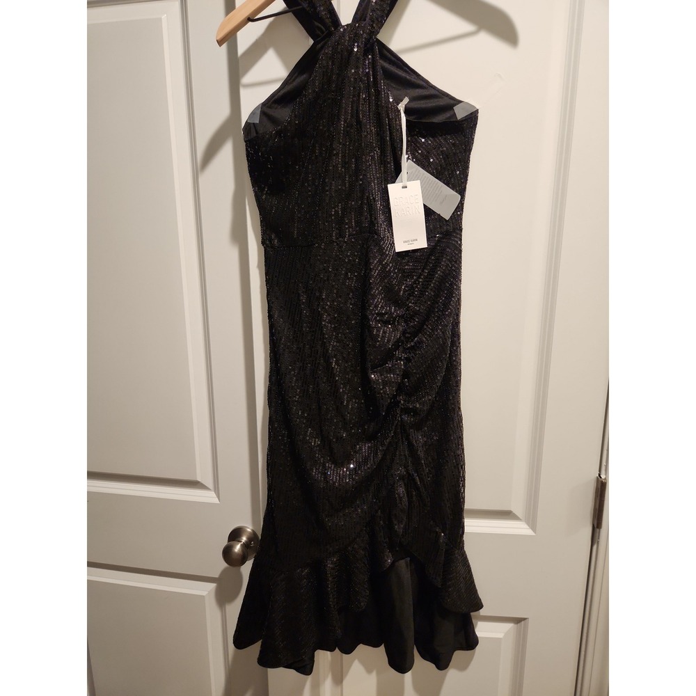 Grace Karin Sequin black party dress size M (great for homecoming/prom/dance)